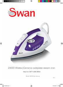 Bruksanvisning Swan SI3030BLKN Strykjärn