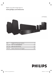 Manual Philips HTR3465 Home Theater System