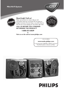 Manual Philips FW-C777 Stereo-set