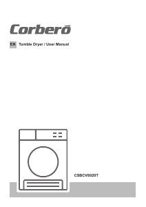 Manual Corberó CSBCV 8020 T Dryer