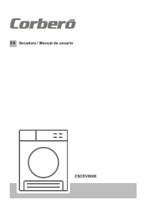 Manual de uso Corberó CSCEV 8008 Secadora