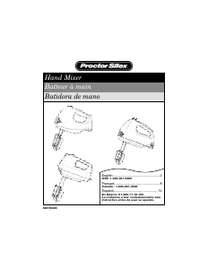 Manual Proctor Silex 62509RY Hand Mixer