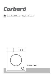 Manual Corberó E-CLAV81220T Máquina de lavar roupa