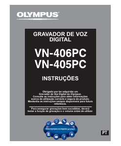 Manual Olympus VN-405PC Gravador de voz