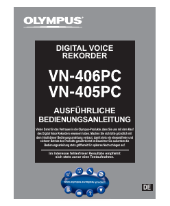 Bedienungsanleitung Olympus VN-406PC Diktiergerät