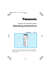 Käyttöohje Panasonic ES7017 Parranajokone