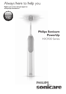 Руководство Philips HX3130 Sonicare PowerUp Электрическая зубная щетка