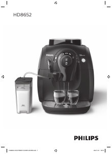 Bruksanvisning Philips HD8652 Espressomaskin