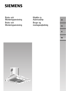 Käyttöohje Siemens LC624WA10 Liesituuletin