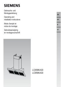 Bedienungsanleitung Siemens LC656KA30 Dunstabzugshaube