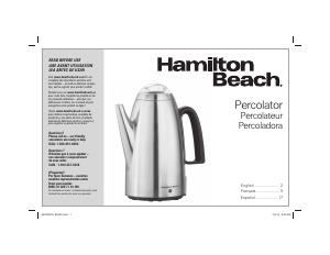 Manual de uso Hamilton Beach 40614 Máquina de café