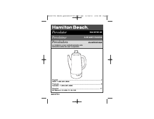 Manual de uso Hamilton Beach 40616 Máquina de café