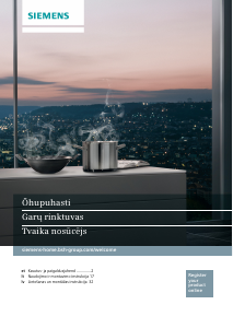 Rokasgrāmata Siemens LC87KHM60 Tvaika nosūcējs