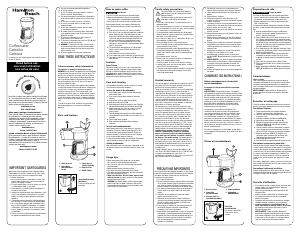 Manual de uso Hamilton Beach 48137 Máquina de café