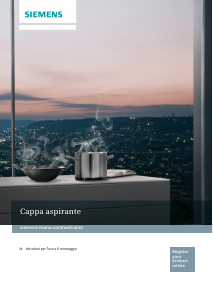 Manuale Siemens LC91BA582 Cappa da cucina