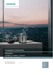 Manual de uso Siemens LC91KB572 Campana extractora