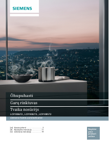 Rokasgrāmata Siemens LC91KB572 Tvaika nosūcējs
