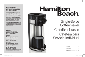 Manual de uso Hamilton Beach 49963 FlexBrew Máquina de café