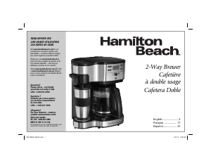 Manual de uso Hamilton Beach 49980Z Máquina de café