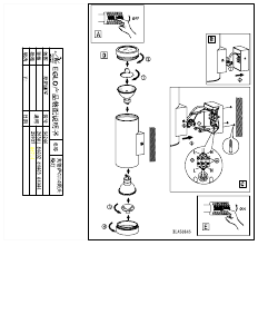 Bruksanvisning Eglo 84002 Riga Lampa