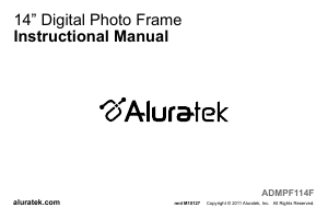 Handleiding Aluratek ADMPF114F Digitale fotolijst