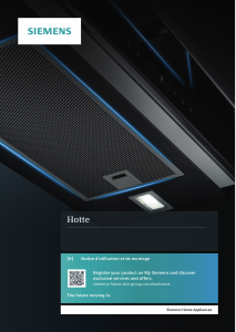 Mode d’emploi Siemens LI67RC530 Hotte aspirante