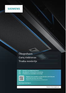 Rokasgrāmata Siemens LI99SB670 Tvaika nosūcējs