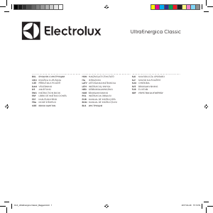 Kullanım kılavuzu Electrolux EENB54EB UltraEnergica Classic Elektrikli süpürge