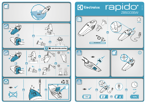 Manual de uso Electrolux ZB5003SW Rapido Aspirador de mano