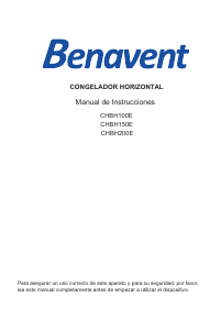 Manual de uso Benavent CHBH200E Congelador