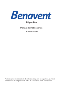Manual de uso Benavent F2PBH17260W Frigorífico combinado