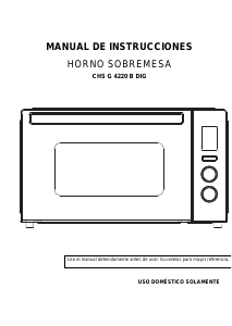 Manual Corberó CHS G 4220 B DIG Oven