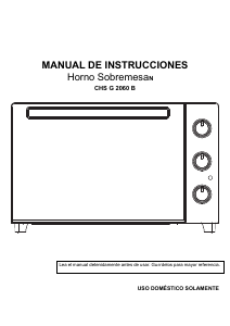 Manual de uso Corberó CHS G 2060 B Horno