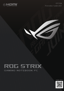 Manuál Asus G533QR ROG STRIX Laptop