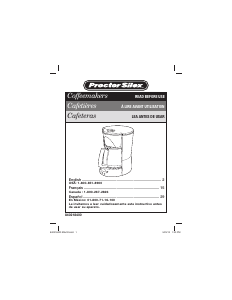 Bruksanvisning Proctor Silex 48578 Kaffebryggare