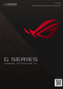 Kullanım kılavuzu Asus GA503QS ROG Dizüstü bilgisayar