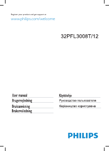Руководство Philips 32PFL3008T ЖК телевизор
