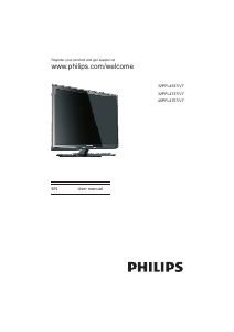 Manual Philips 32PFL4537 LCD Television