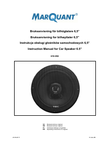 Bruksanvisning MarQuant 610-092 Bilhøyttaler