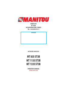 Bruksanvisning Manitou MT 1135 ST3B Gaffeltruck