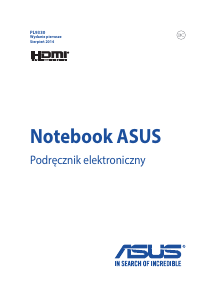 Instrukcja Asus GL771 Komputer przenośny