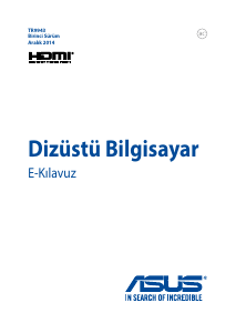 Kullanım kılavuzu Asus ROG G501JW Dizüstü bilgisayar