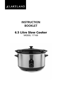 Handleiding Lakeland 17168 Slowcooker