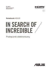 Instrukcja Asus ROG G501VW Komputer przenośny