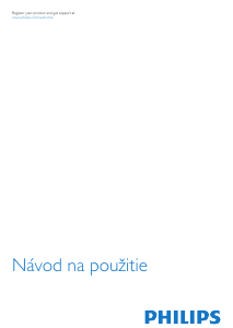 Návod Philips 32PFT5709 LED televízor