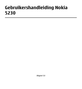 Handleiding Nokia 5230 Mobiele telefoon