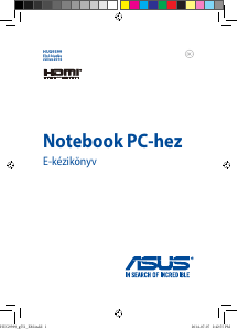 Használati útmutató Asus ROG G551JK Laptop