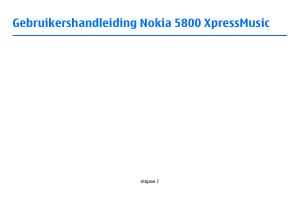 Handleiding Nokia 5800XM Mobiele telefoon