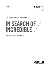 Mode d’emploi Asus ROG G551VW Ordinateur portable