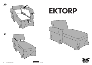 Manual de uso IKEA EKTORP Chaise longue